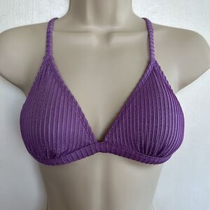 Xhilaration ~ Lilac Purple Bikini Top ~ adjustable straps ~padded ~ size M (4-6)